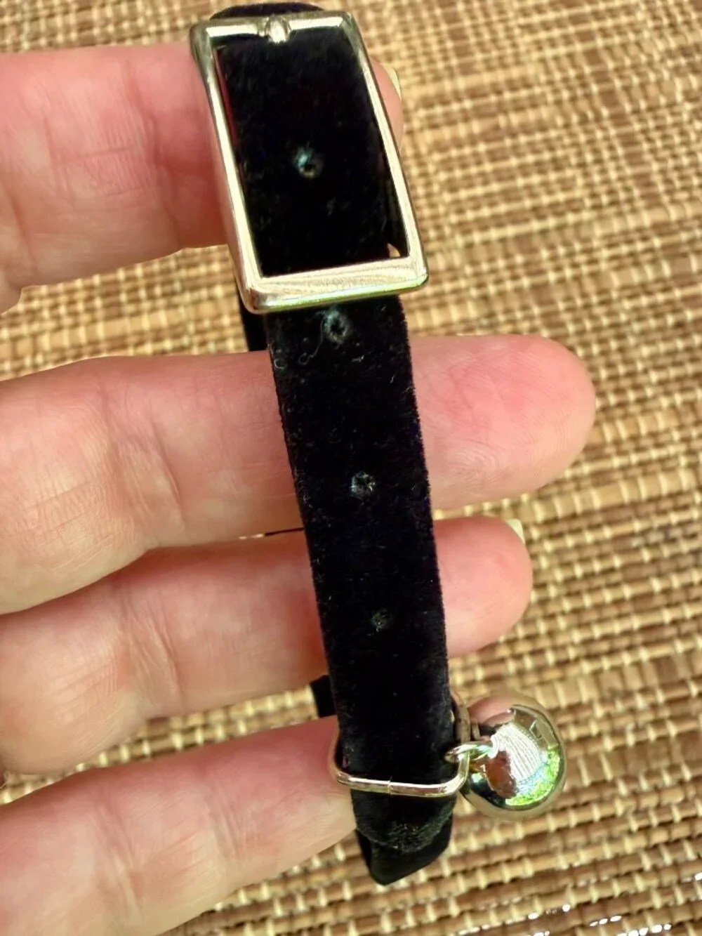 🐾 PET | Velvet Collar with Bow + Bedazzled Rhinestone Heart Charm